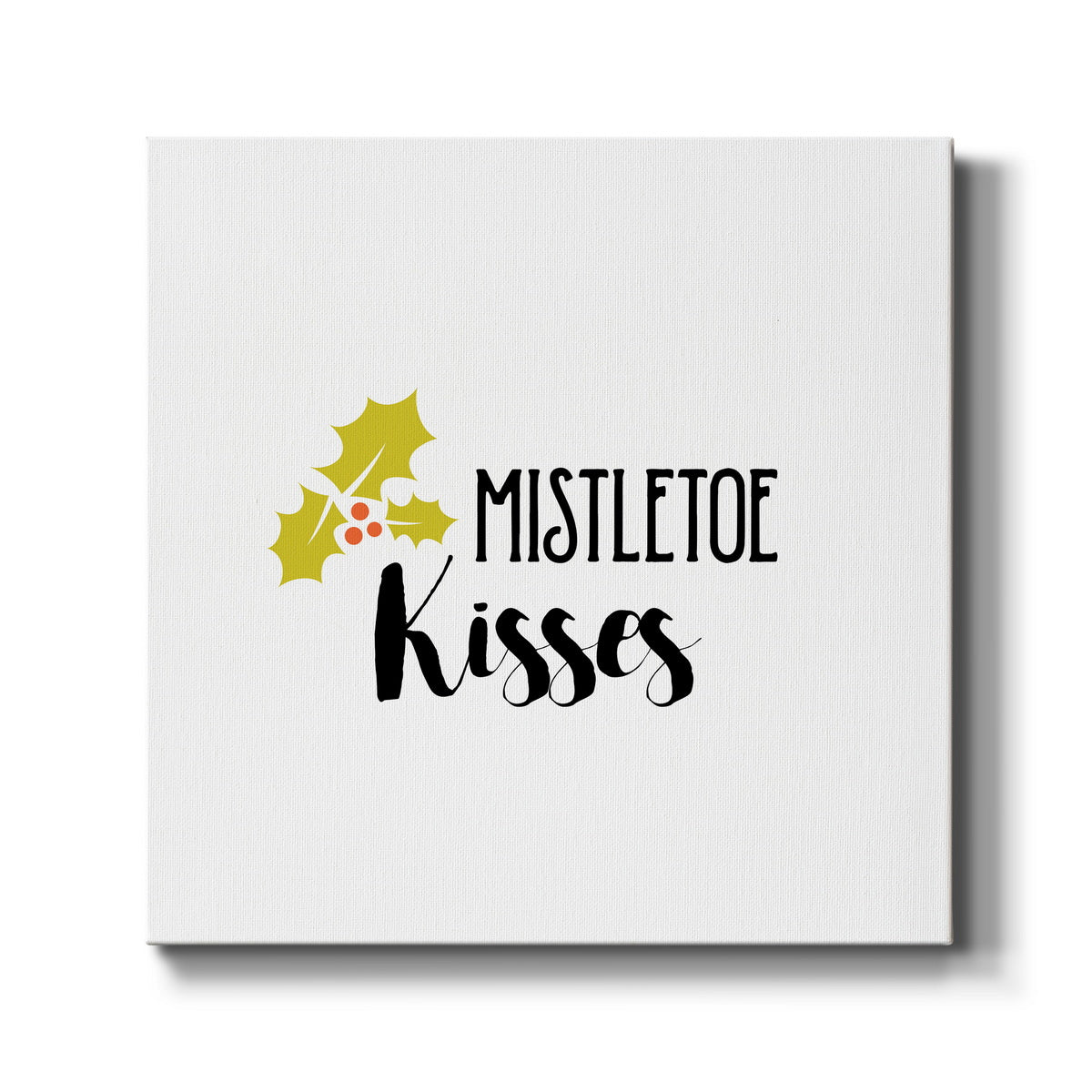 Mistletoe Kisses-Premium Gallery Wrapped Canvas - Ready to Hang