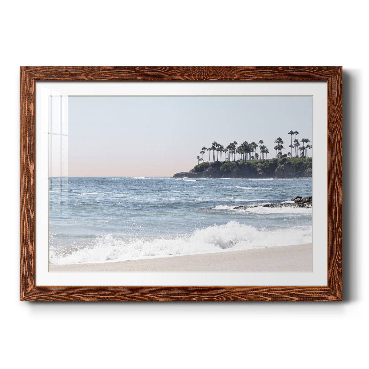 Distant Palms - Barnwood Framed Art Print