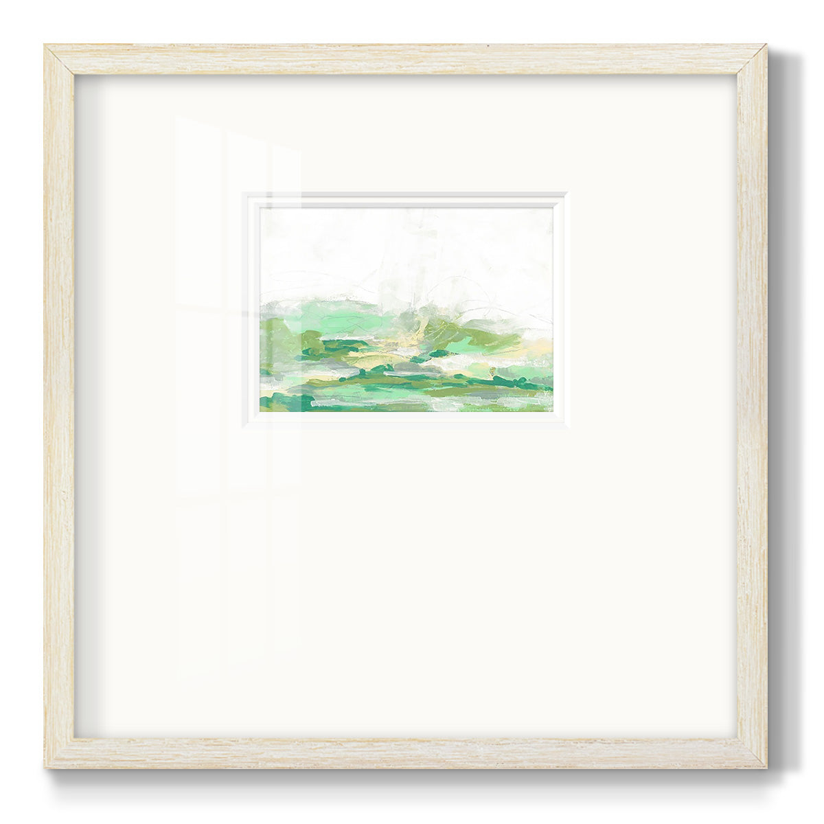 Green Mist Vista I Premium Framed Print Double Matboard