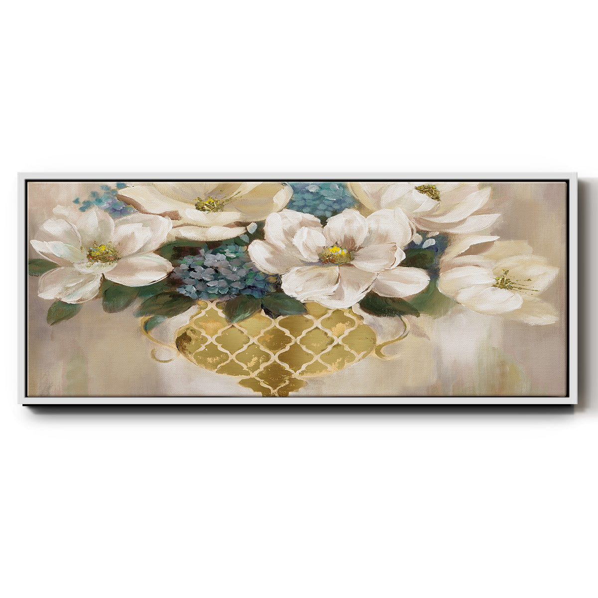 Southern Magnolia - Floater Framed Canvas Print