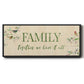 Family Together - Floater Framed Canvas Print