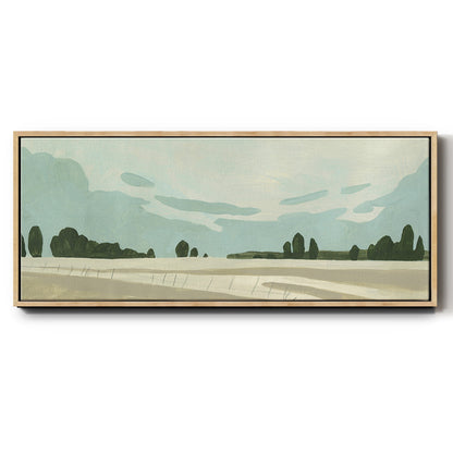 Farmland Study III - Floater Framed Canvas Print