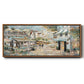 Rooftop Café - Floater Framed Canvas Print
