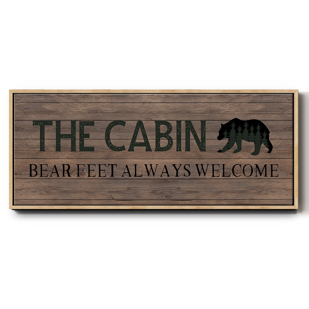 Bear Feet - Floater Framed Canvas Print