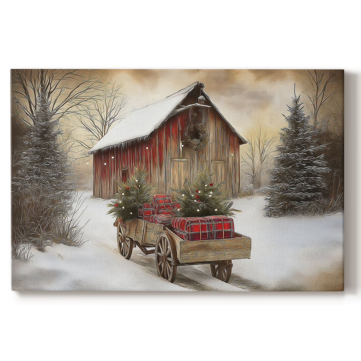 Cathedral of Candlelit Serenade - Canvas Art Print