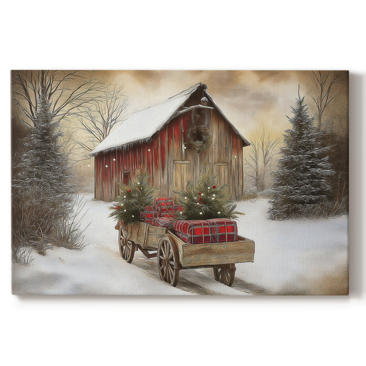 Cathedral of Candlelit Serenade - Canvas Art Print