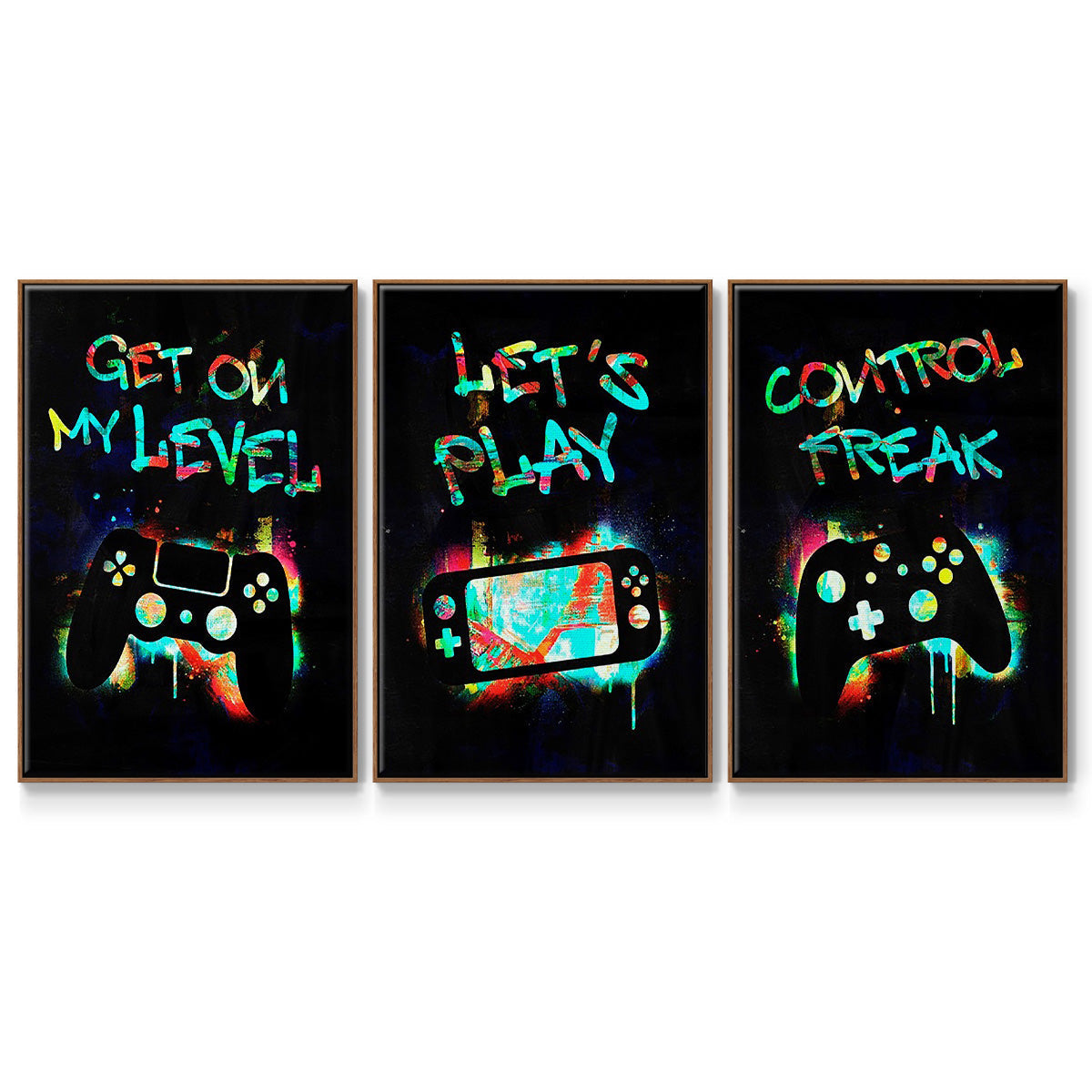 Gamer Tag I - Floater Framed Canvas Set