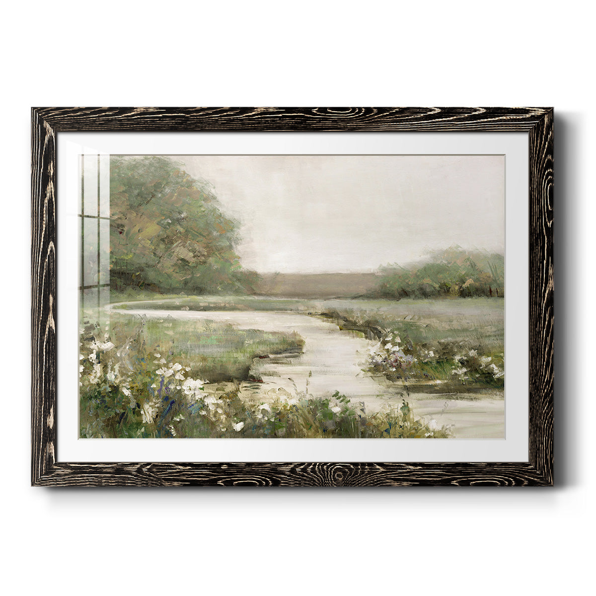 Quiet Path - Barnwood Framed Art Print