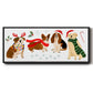 Holidogs Collection D - Floater Framed Canvas Print