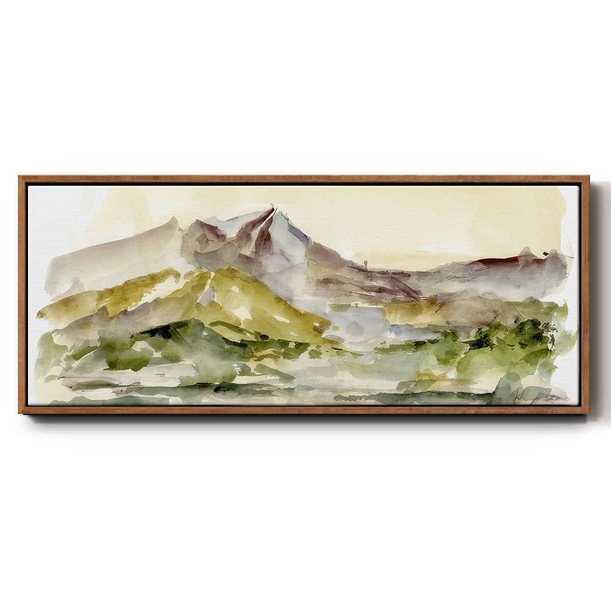 Plum Ridge I - Floater Framed Canvas Print