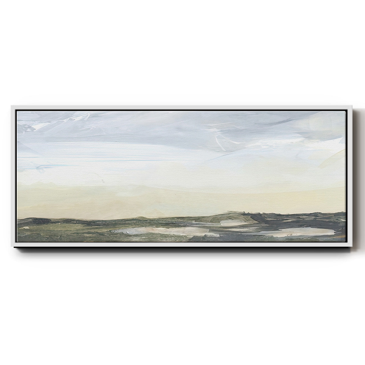 Green Ridge I - Floater Framed Canvas Print