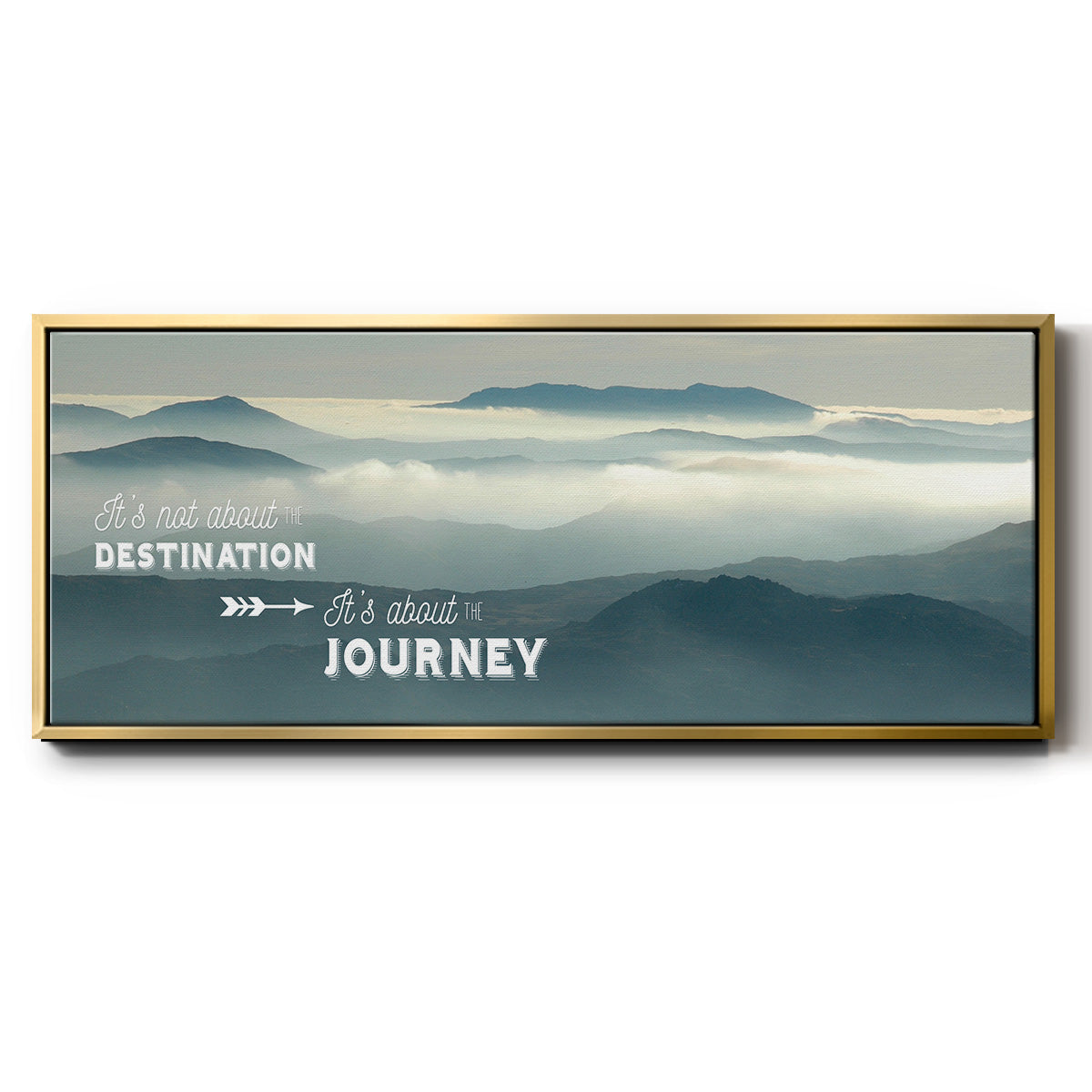 The Journey - Floater Framed Canvas Print