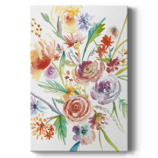 Floating Florals I - Canvas Art Print