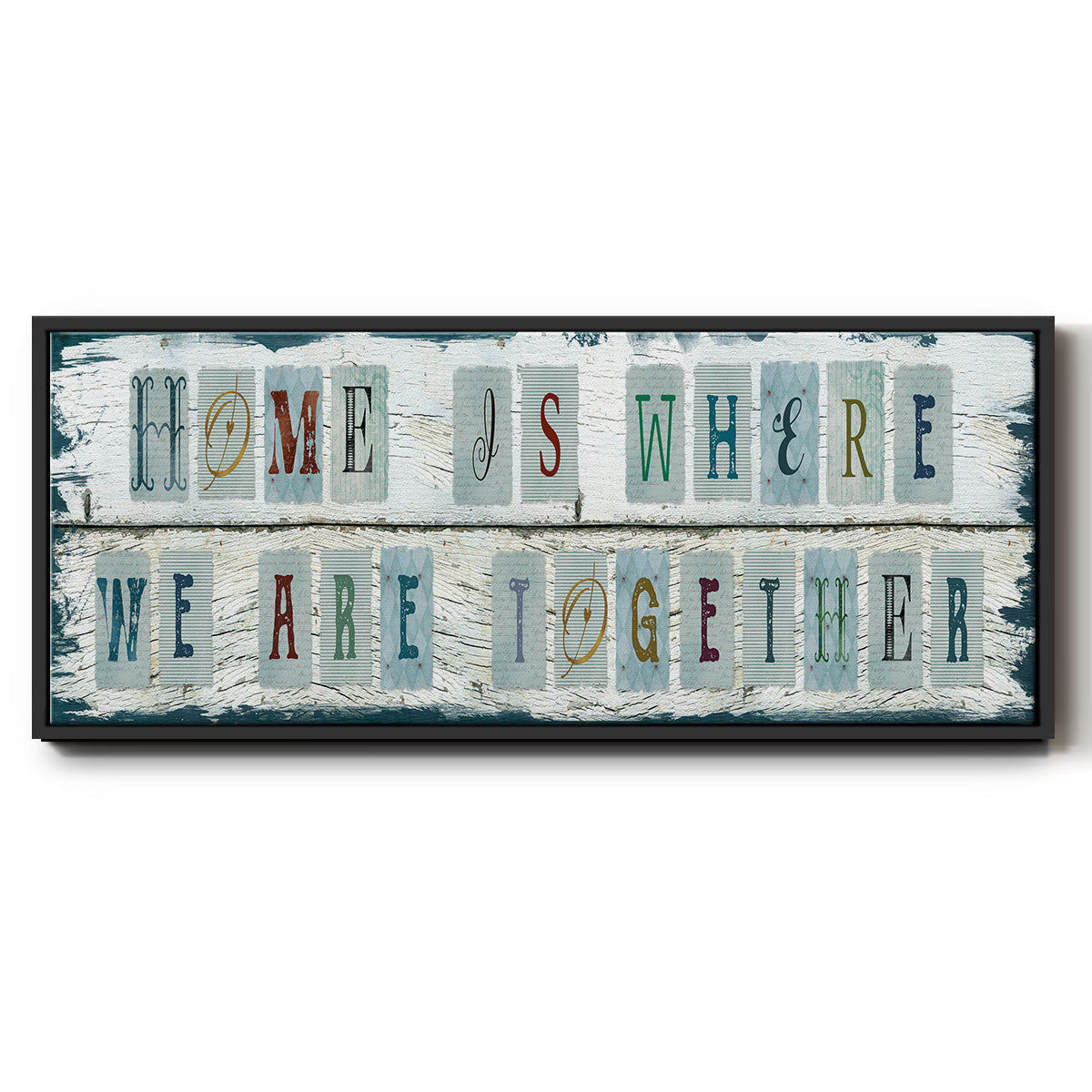 We Are Together - Floater Framed Canvas Print