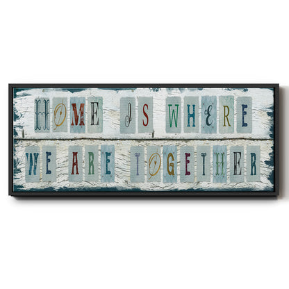 We Are Together - Floater Framed Canvas Print