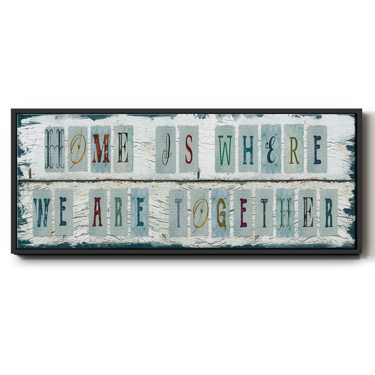 We Are Together - Floater Framed Canvas Print