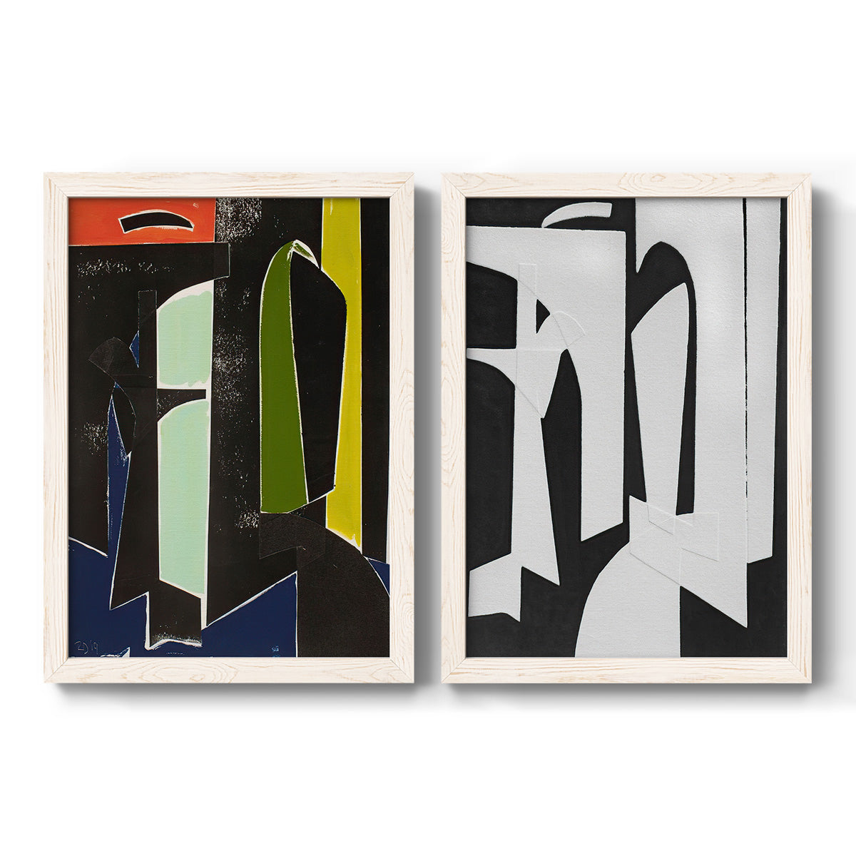 Spanish Arches - Premium Framed Canvas 2 Piece Set - Ready to Hang