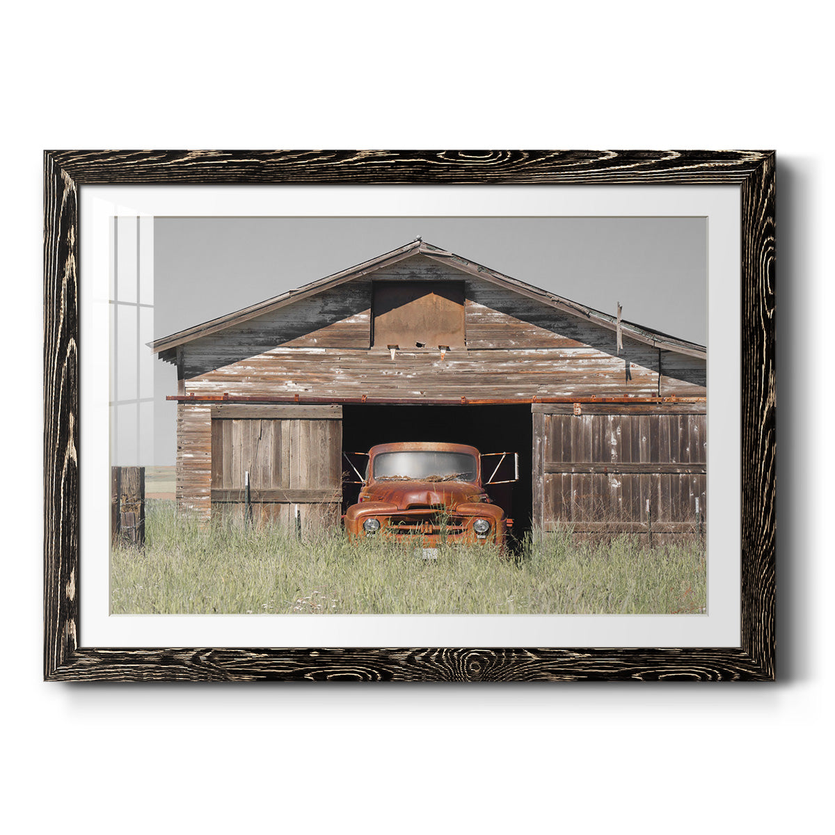 Vintage Ride - Barnwood Framed Art Print