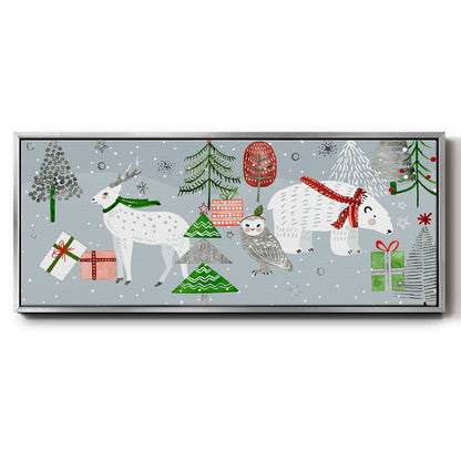 Stars & Snowflakes Collection D - Floater Framed Canvas Print
