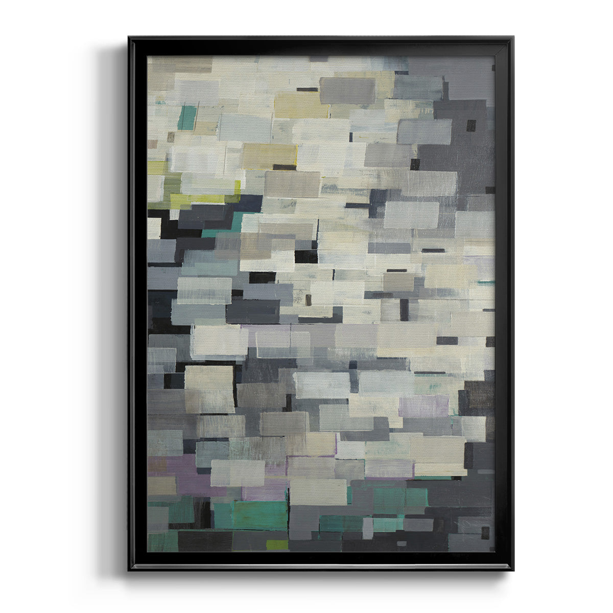 Puzzle Pieces V2 - Modern Framed Canvas Print