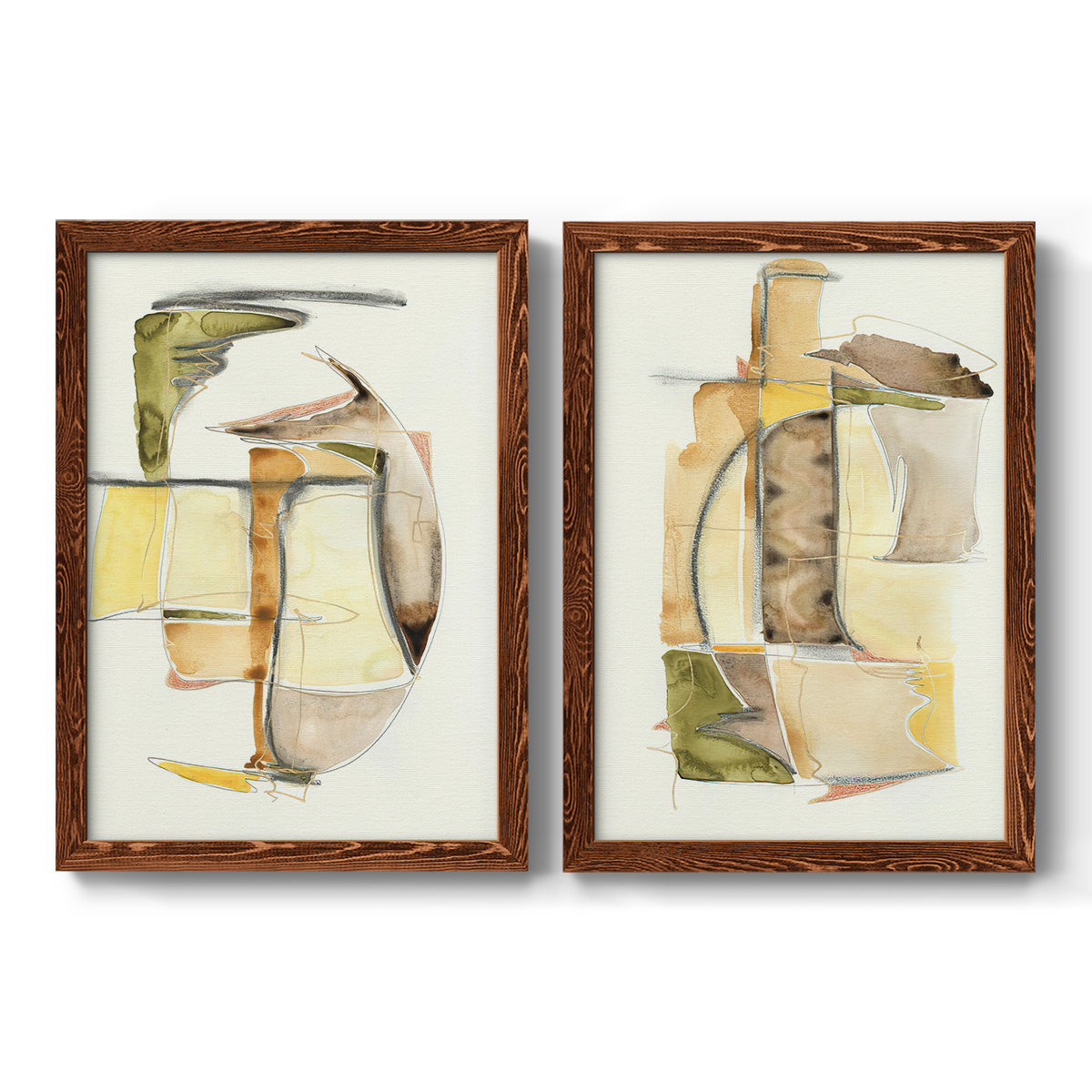 Brown Sugar I - Premium Framed Canvas 2 Piece Set - Ready to Hang