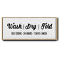 Wash Dry Fold - Floater Framed Canvas Print