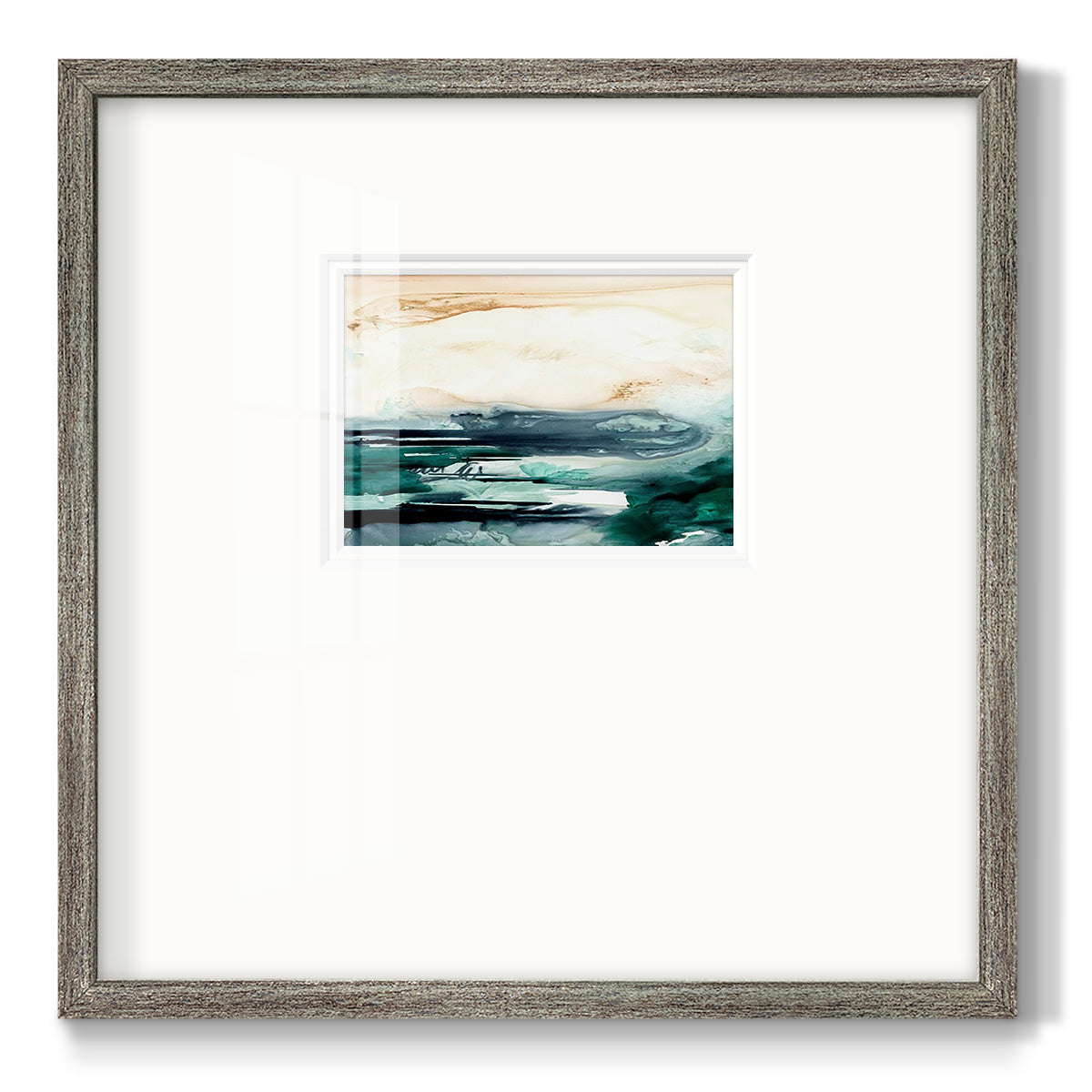 Sea Foam Flow II Premium Framed Print Double Matboard