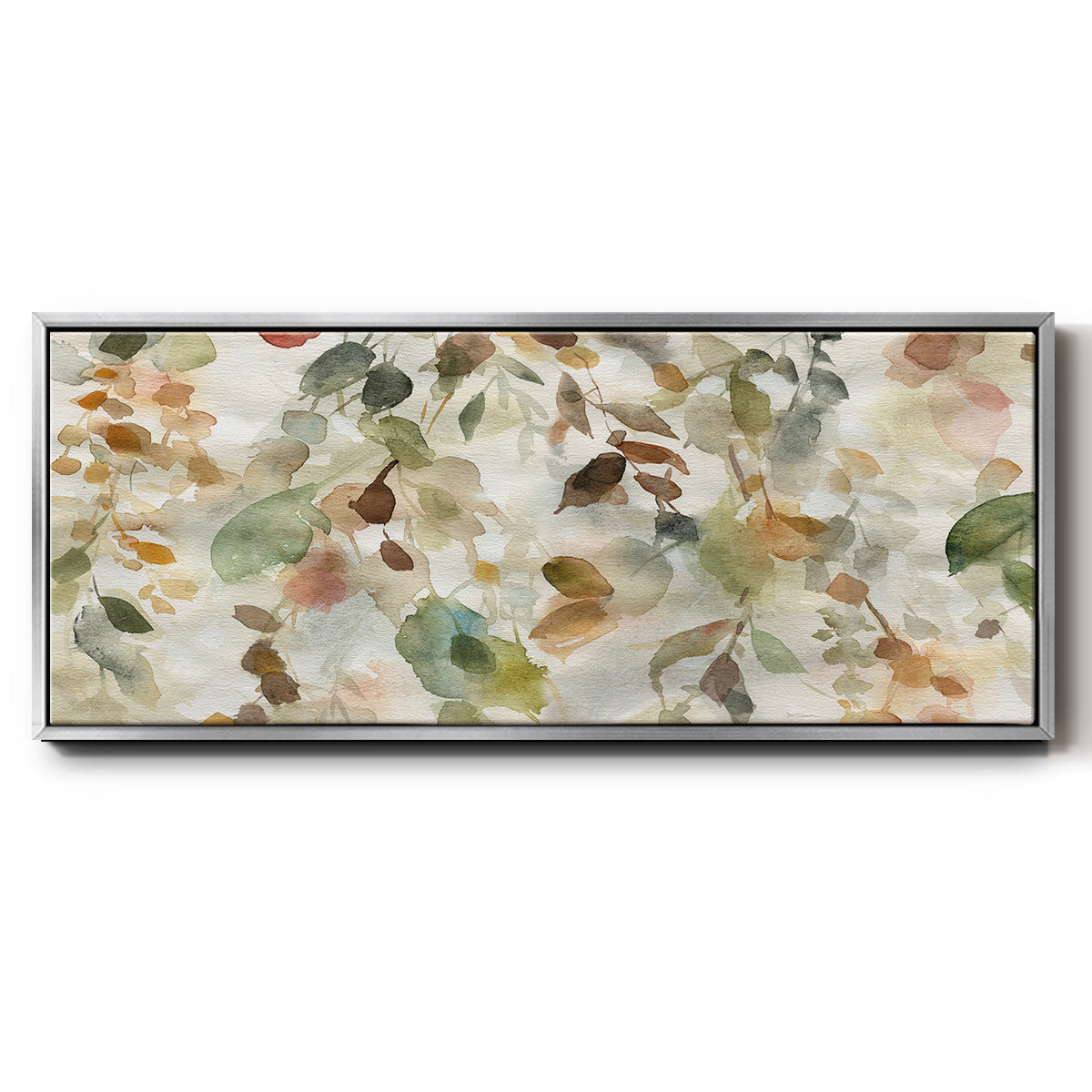 Fall Cascade - Floater Framed Canvas Print