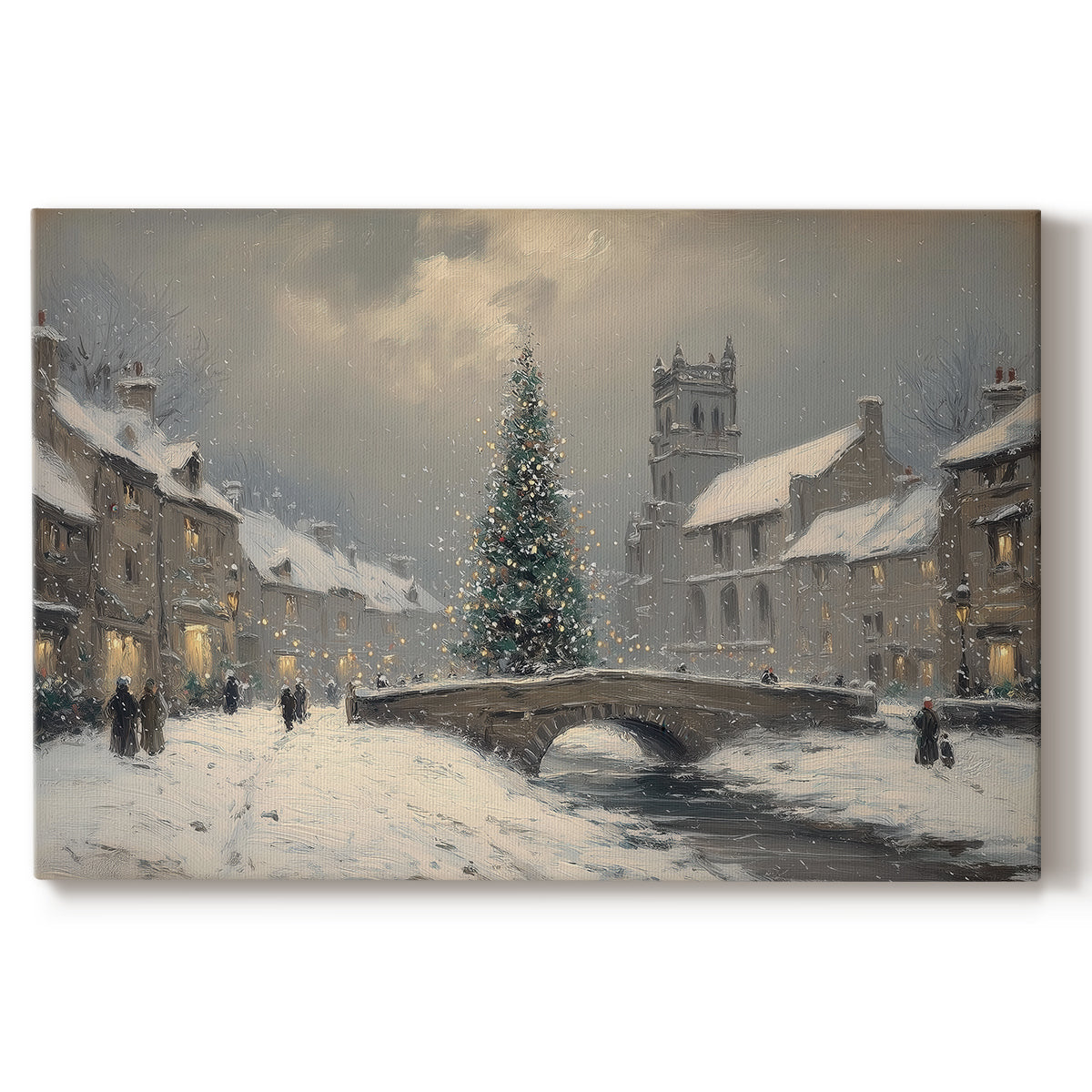 Midnight of Pale Winter Midwinter - Canvas Art Print