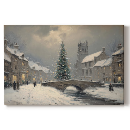 Midnight of Pale Winter Midwinter - Canvas Art Print