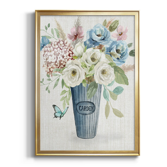 Garden Bouquet - Modern Framed Canvas Print