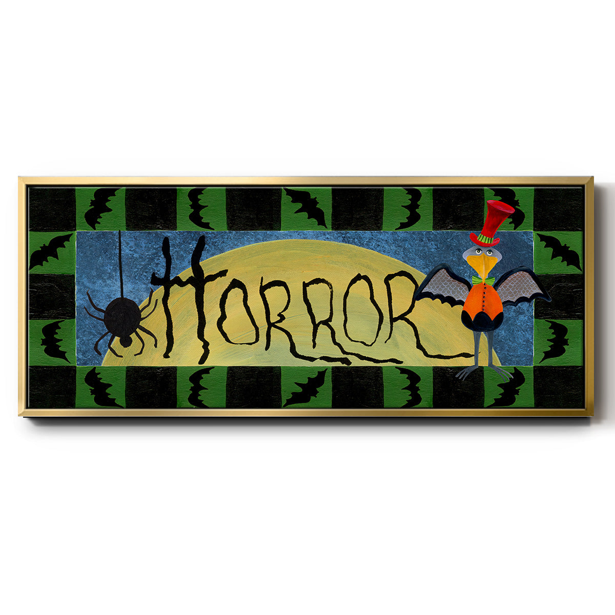 Halloween Trick or Treaters Collection D - Floater Framed Canvas Print