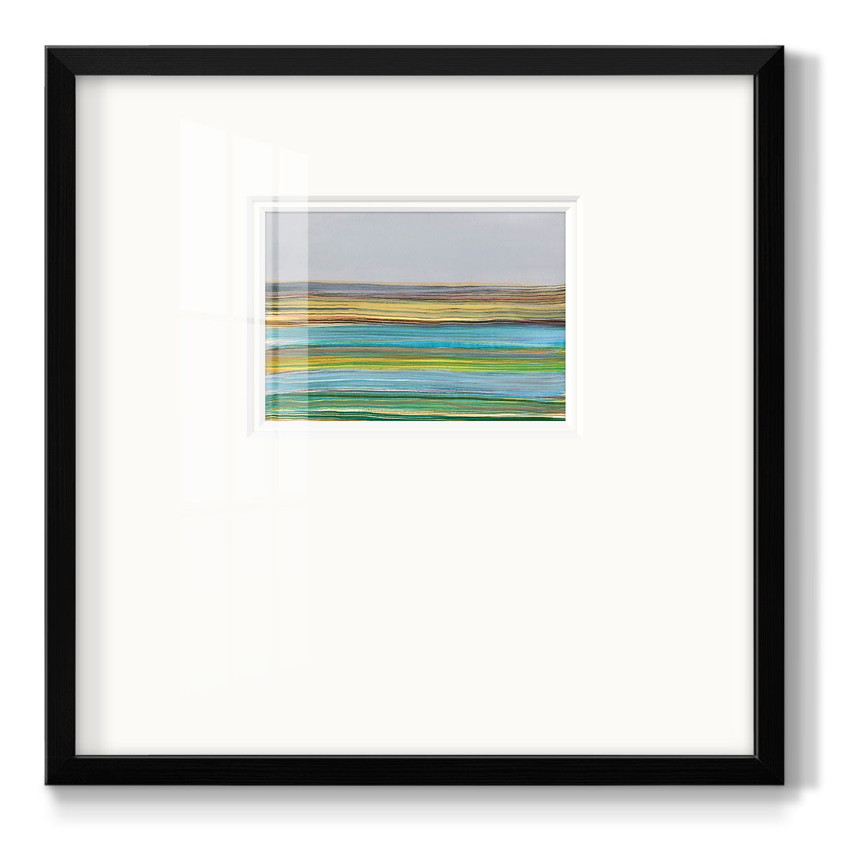 Parallel Striae I - Double Matboard Framed Print