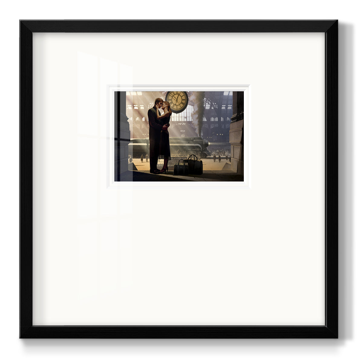 Au Revoir Premium Framed Print Double Matboard