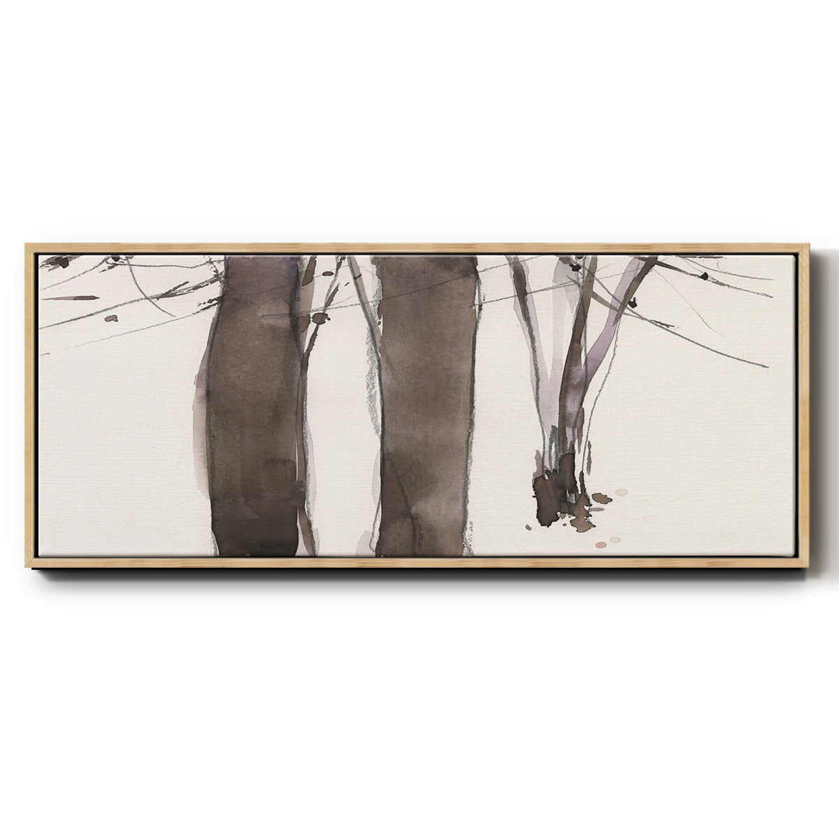 Under the Winter Tree II - Floater Framed Canvas Print