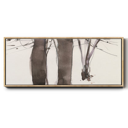 Under the Winter Tree II - Floater Framed Canvas Print