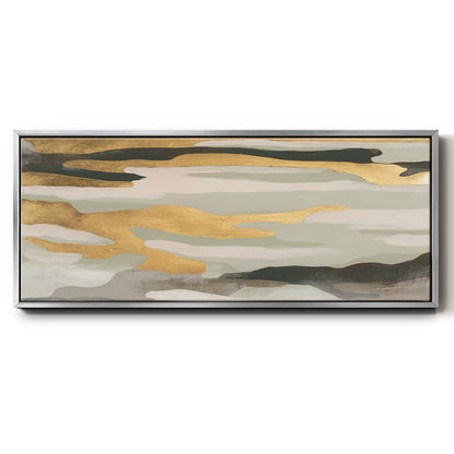 Golden Valley Sands II - Floater Framed Canvas Print