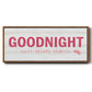 Princess Goodnight - Floater Framed Canvas Print