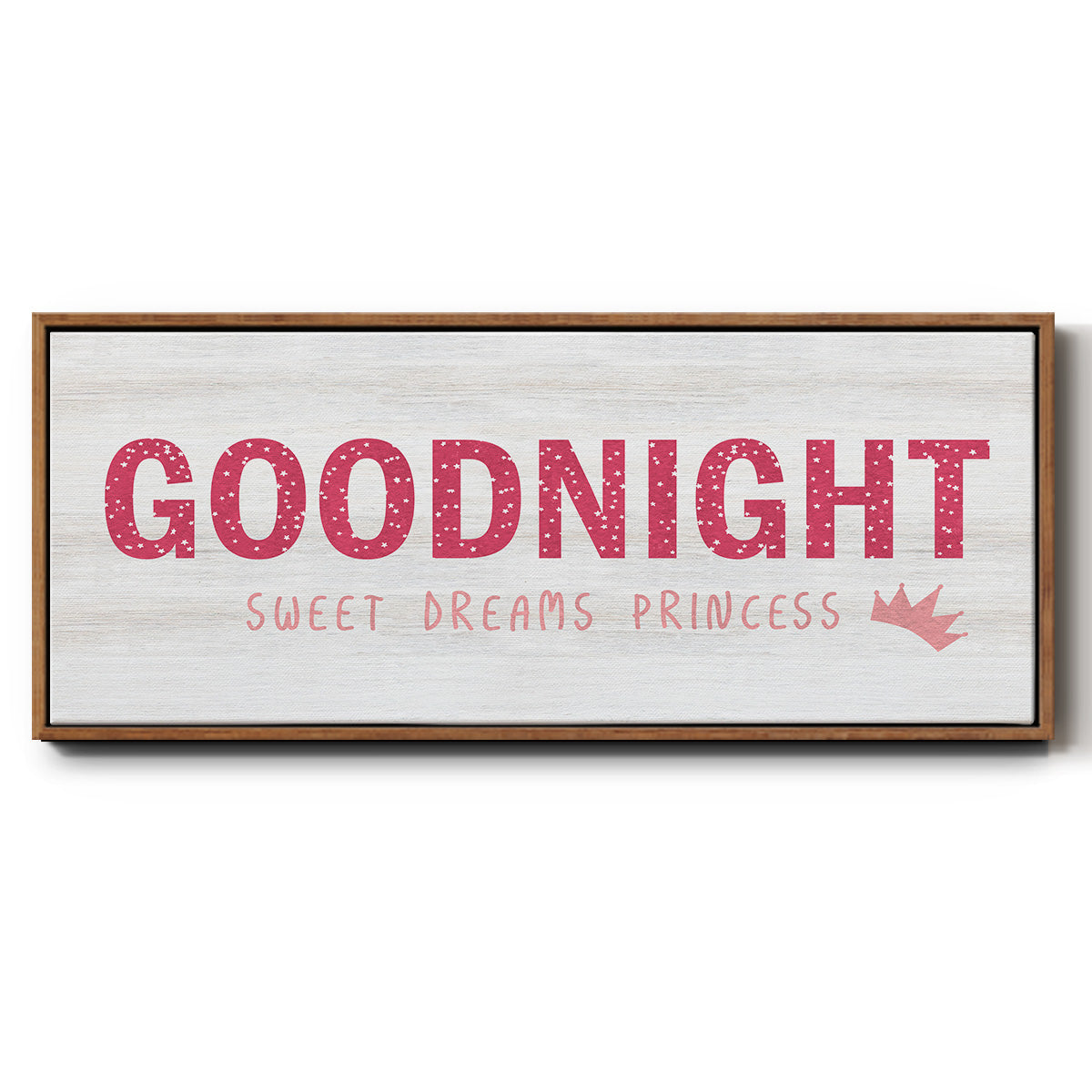 Princess Goodnight - Floater Framed Canvas Print
