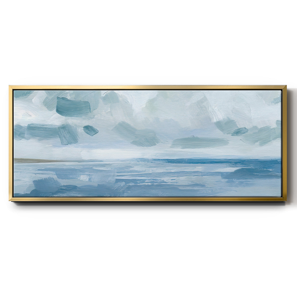 Calm Seascape I - Floater Framed Canvas Print