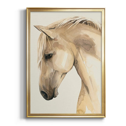 Golden Palomino II - Modern Framed Canvas Print