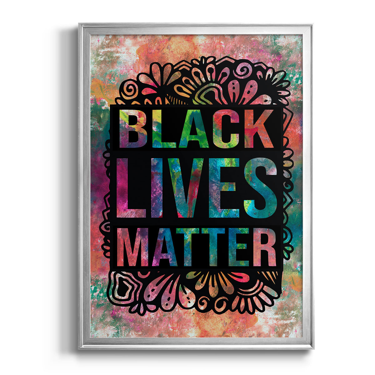 Graffiti Black Lives Matter - Modern Framed Canvas Print