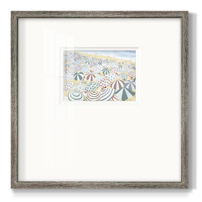 Subtle Beach- Premium Framed Print Double Matboard