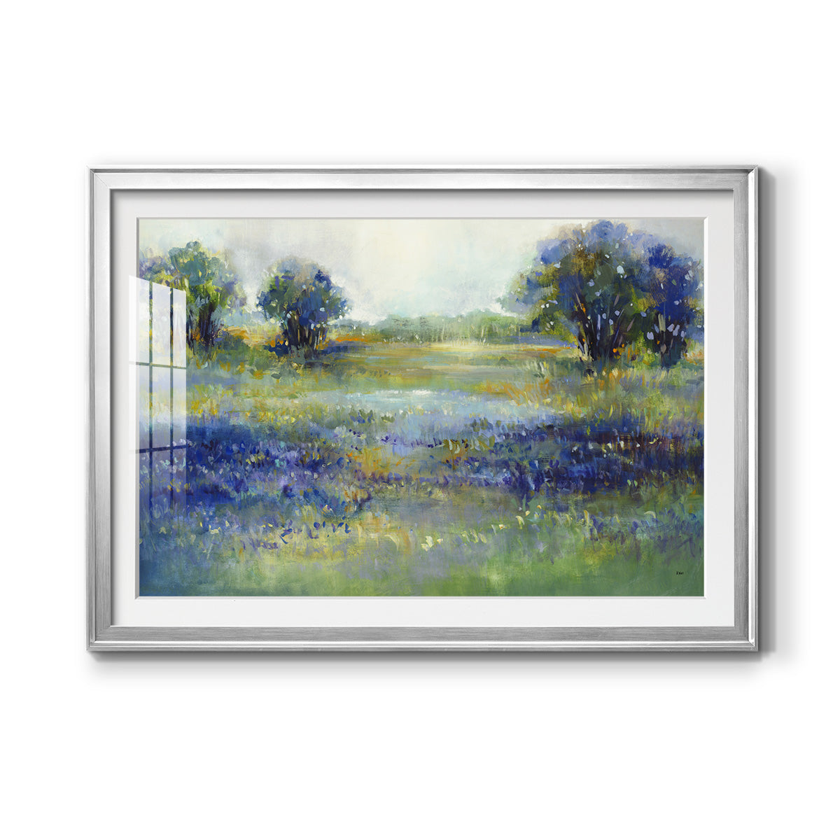 Wildflower View - Modern Framed Art Print