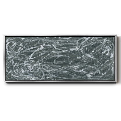 Static Scramble II - Floater Framed Canvas Print