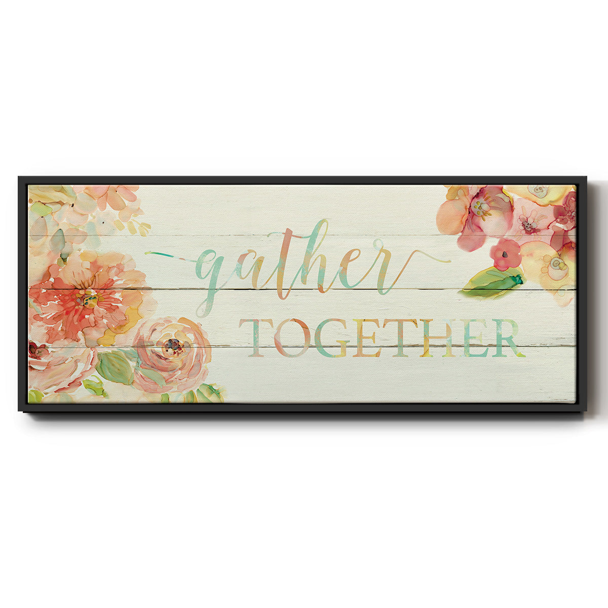 Gather Together - Floater Framed Canvas Print