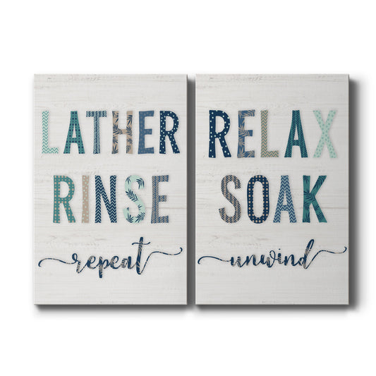 Lather Rinse Repeat Premium Gallery Wrapped Canvas - Ready to Hang