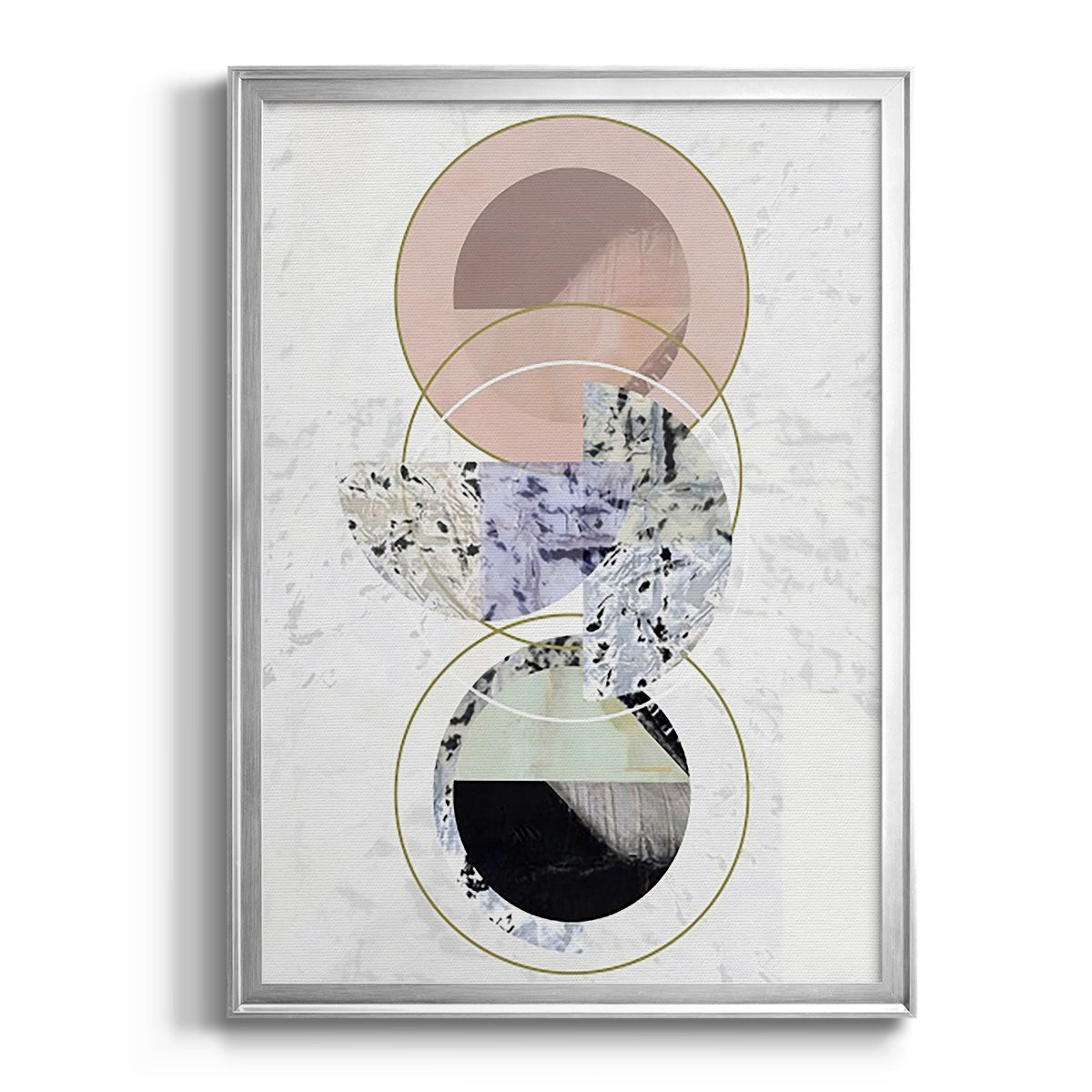 Inner Circles I - Modern Framed Canvas Print