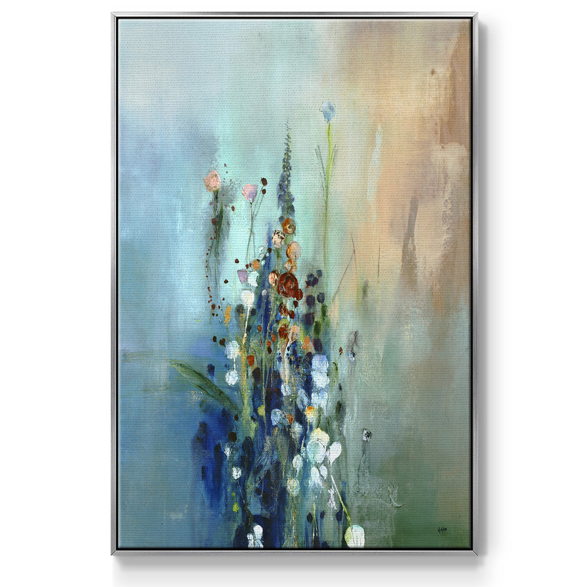 Current Air I - Floater Framed Canvas Print