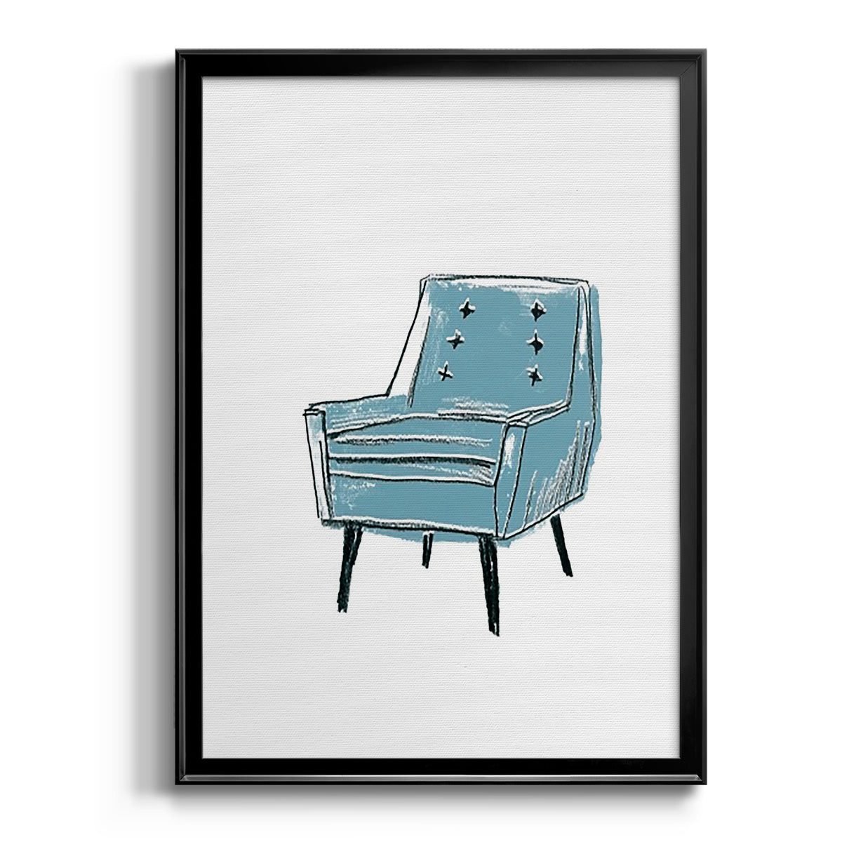 Take a Seat X - Modern Framed Canvas Print